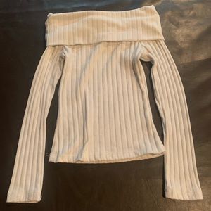 White off the shoulder Costa Blanca top